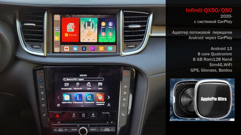 Адаптер потоковой передачи Android через CarPlay (2020-) ― Car smart factory